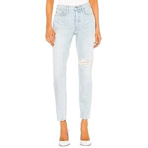 GRLFRND Button Fly Distressed Skinny Karolina Jeans in Out of Love Size 29
